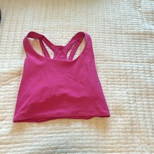 Pink lulu tank cross back